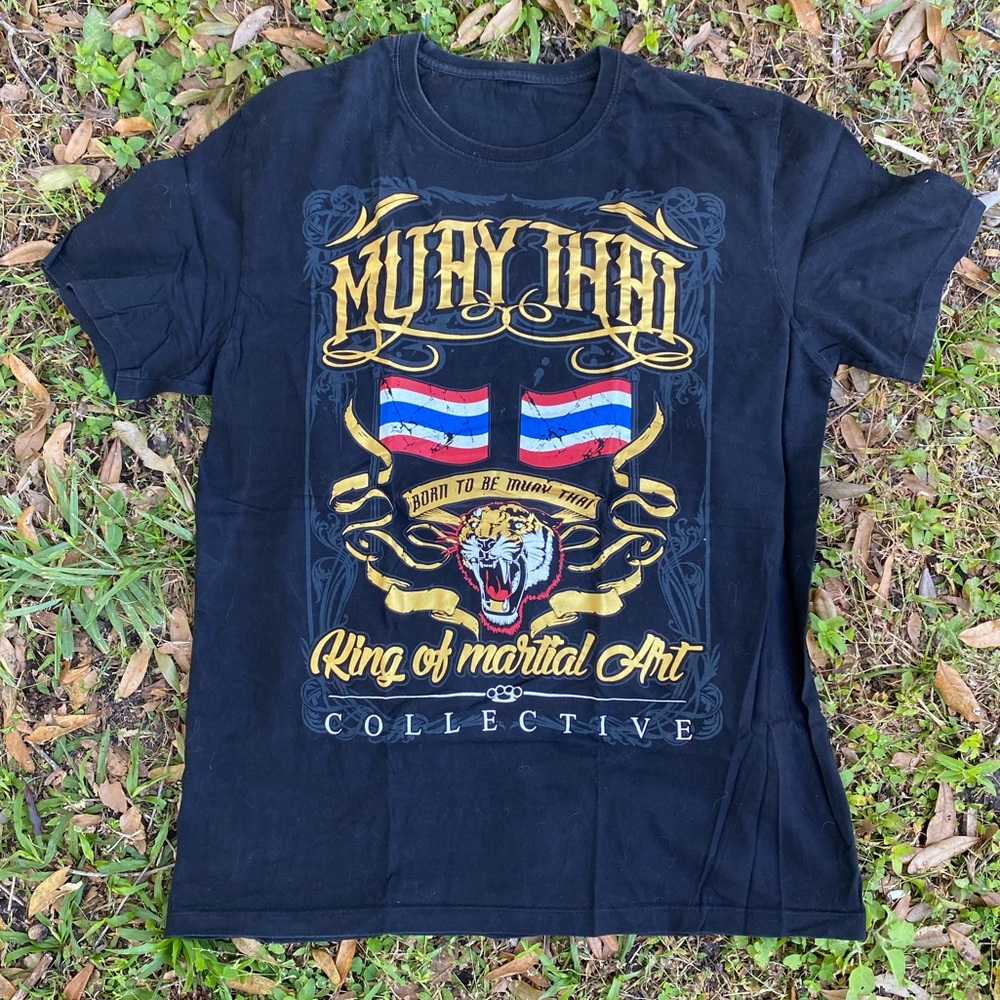 Muay Thai Collective Short Sleeve Shirt XL Black